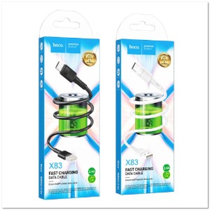 Кабель micro USB HOCO X83  2.4А (L=1М) круглый