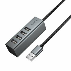 USB-HUB на 4 USB-порта HOCO HB1A кабель ХБ, 1м