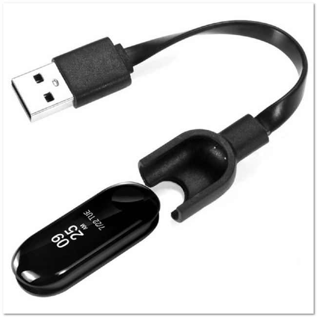 USB кабель для фитнес-браслета (Xiaomi Mi Band 3/2/S2)