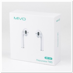 Беспроводные наушники MIVO MT-32 TWS WHITE Беспроводные наушники MIVO MT-32 TWS WHITE