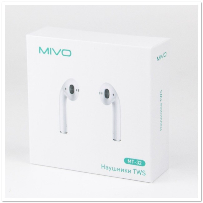 Беспроводные наушники MIVO MT-32 TWS WHITE