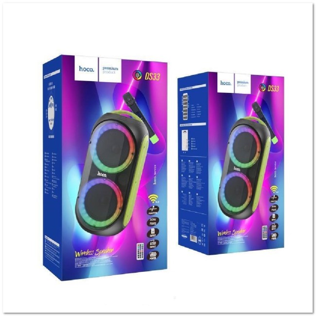 Bluetooth колонка HOCO DS33 (30W/4500 mAh) с беспроводным микрофоном