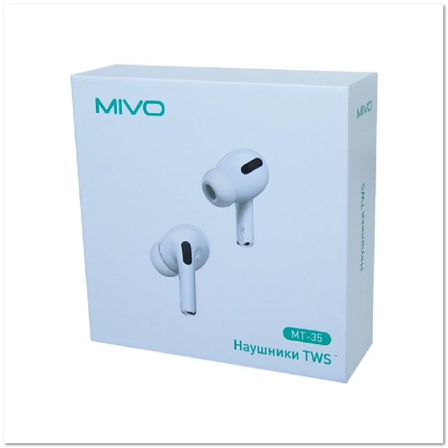 Беспроводные наушники MIVO MT-35 TWS WHITE