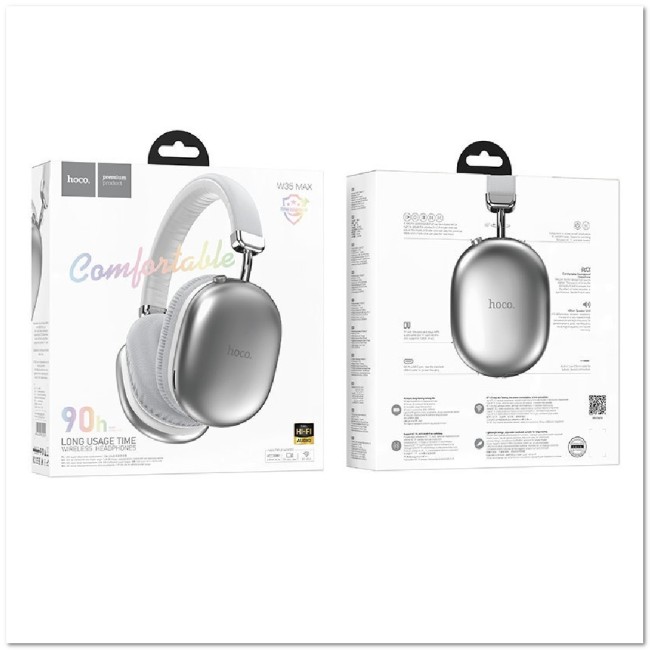 Полноразмерные BLUETOOTH наушники HOCO W35 GREY MAX