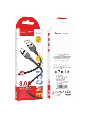 Кабель TYPE C HOCO X109 3А, силиконовый, 2м
