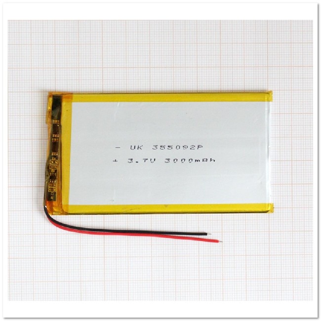 Аккумулятор 35*50*92=3,7V 3000mAh