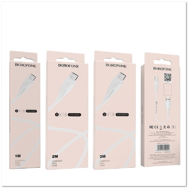 Кабель micro BOROFONE BX18 2А (2М) (круглый)