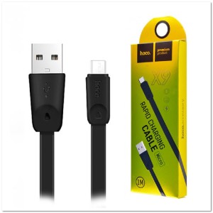 Кабель micro USB HOCO X9  2.4А (L=1М) плоский