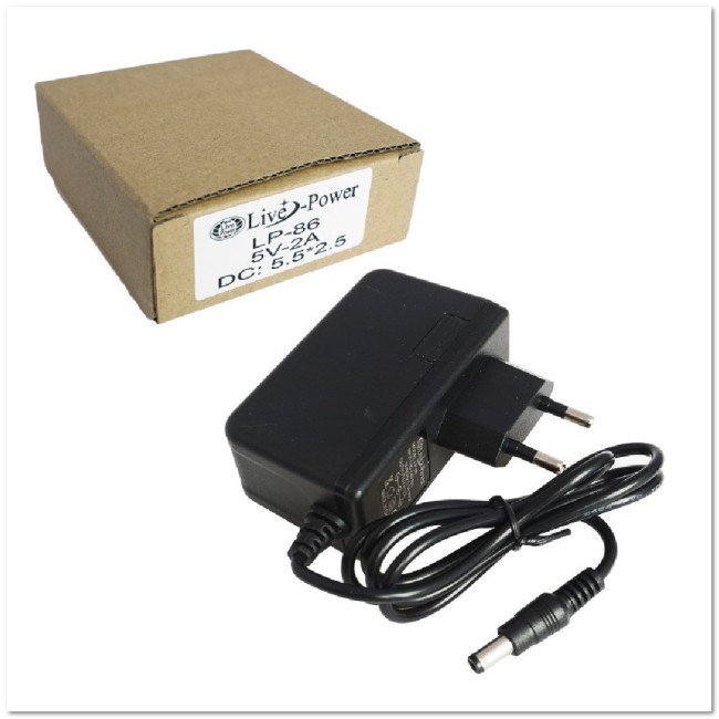 СЗУ для цифровых устройств 5V (2А) разъем 5,5 / 2,5 LP-86