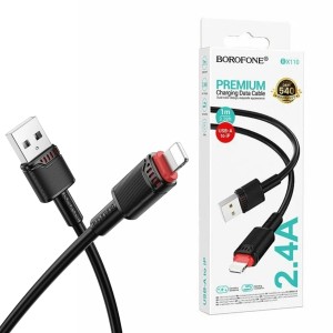 Кабель Lightning BOROFONE BX110 2.4А, ПВХ, 1м Кабель Lightning BOROFONE BX110 2.4А, ПВХ, 1м
