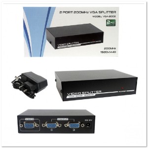 Конвертер разветвитель VGA-SPLITTER VGA-2002, 1*2 порта