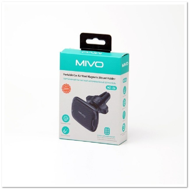 Автодержатель магнитный MIVO MZ26 (6 магнитов) в дефлектор