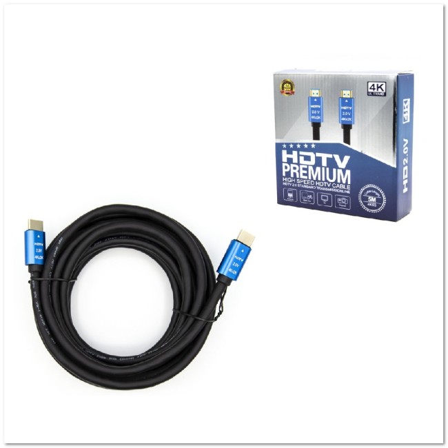 HDMI-кабель 5 метров 4K высокоскоростной (силиконовый)