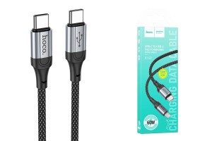 1Кабель TYPE C на TYPE C HOCO X102 3А, PD60W, нейлоновый, 1м 1Кабель TYPE C на TYPE C HOCO X102 3А, PD60W, нейлоновый, 1м