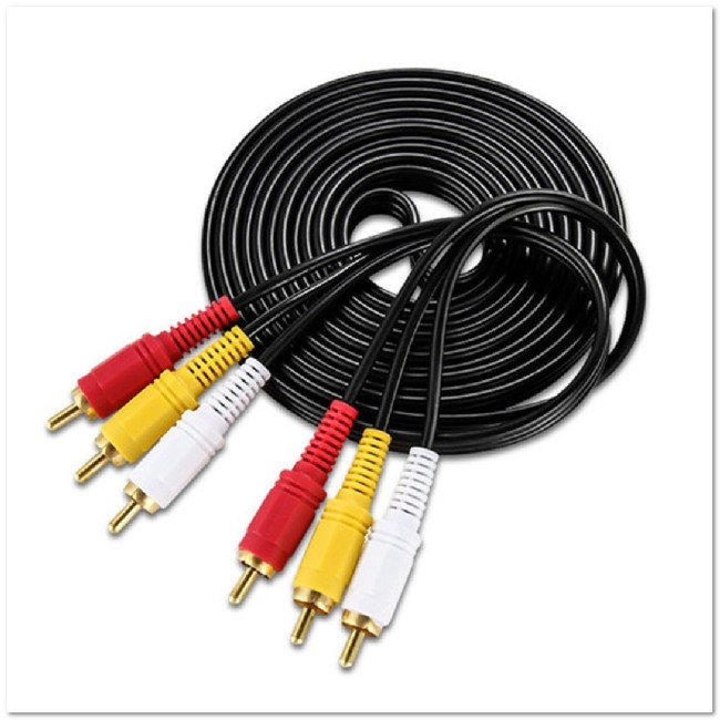 Видеокабель 3RCA-3RCA (3+3) PREMIUM 1,5 Метра