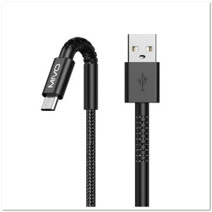 Кабель TYPE C MIVO MX-60 (L=2M) 2.4A нейлоновая оплетка, защита от изломов Кабель TYPE C MIVO MX-60 (L=2M) 2.4A нейлоновая оплетка, защита от изломов
