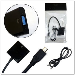 Конвертер-кабель (Micro HDMI to VGA+AUX) FULL HD 20см