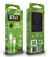 Кабель LIGHTNING STIX SX-05  2.4 A (1М)  круглый (экстра прочность)