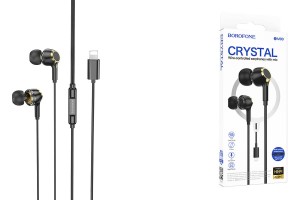 Проводная гарнитура BOROFONE BM90 LIGHTNING BLACK