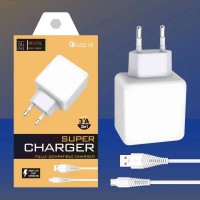 CЗУ 5G TRAVEL CHARGER T-38  + кабель  Micro USB (USB 3.0 / FAST CHARGE 3A)