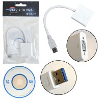 Конвертер-кабель (USB 3.0 to VGA) 20 см