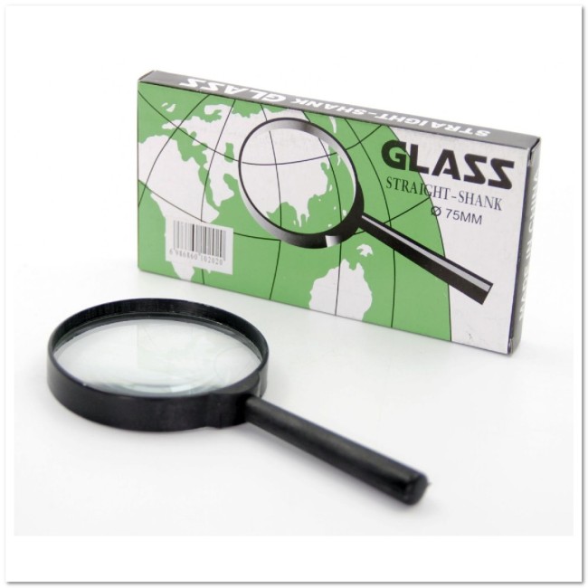 Лупа ручная Glass LP-017 2.5Х D75мм