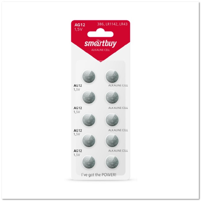 Батарейка Smartbuy AG12-10B 1,5V