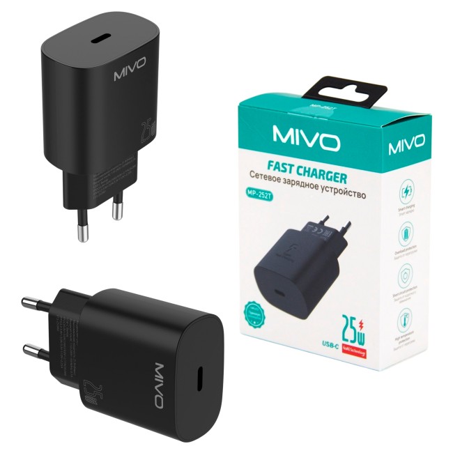 СЗУ MIVO MP-252T с TYPE-C портом 25W