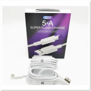 Кабель Lightning  SUPERFLASH 5A (1.2М) Smart chip