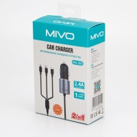 АЗУ Lightning/micro USB/TYPE-C с 1 USB MIVO MU-251 2.4A