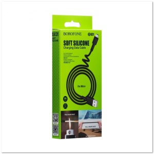 Кабель micro BOROFONE BX31 2.4A (1М) (ЗАЩИТА ОТ ДЕТЕЙ/ ОТ ПЕРЕГРЕВА/ОТ МОРОЗА)