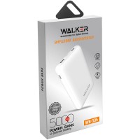 POWER-BANK WALKER 5000mAh 2 USB, micro USB, TYPE-C, LED-индикация