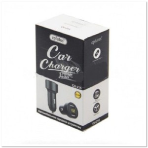 АЗУ с 2-мя USB EPLUTUS CU-215 2.4A с LED-дисплеем