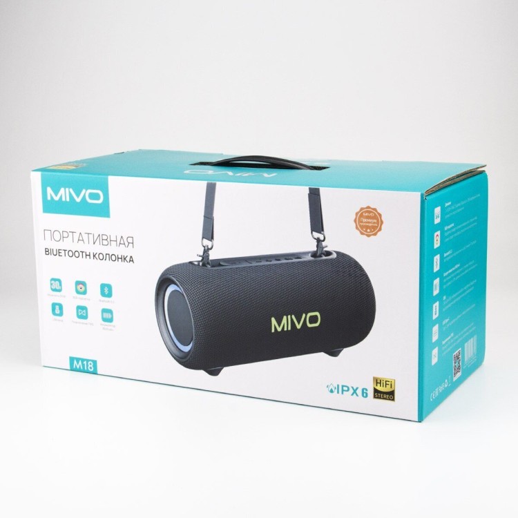 Bluetooth колонка Mivo M18 TWS (2*15W/3600mAh)