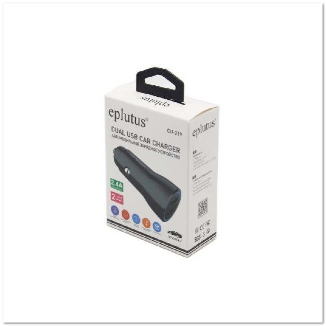 АЗУ с 2-мя USB EPLUTUS CU-219 2.4A