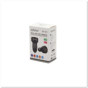 АЗУ с 2-мя USB EPLUTUS CU-221 2.4A с LED-дисплеем АЗУ с 2-мя USB EPLUTUS CU-221 2.4A с LED-дисплеем