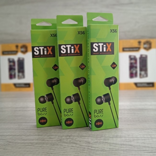 Наушники STiX X-56 с микрофоном  BLACK