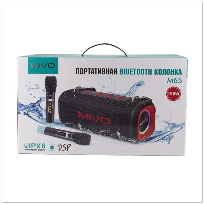 Bluetooth колонка Mivo M65 TWS (150W/2*40+2*10/10000mAh)