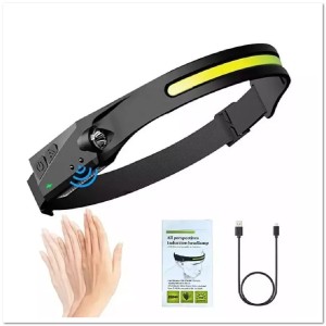 Фонарь налобный 5808A (LED, дат.движ, встр. аккум., 5 режимов)