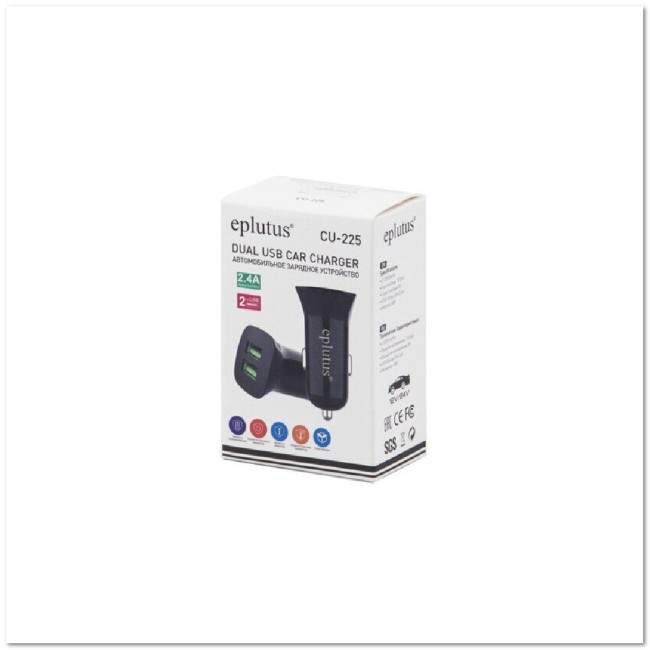 АЗУ с 2-мя USB EPLUTUS CU-225 2.4A