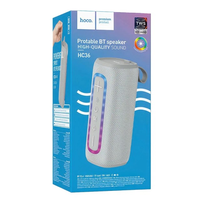 Bluetooth колонка HOCO HC36 (2*5W/1200 mAh)