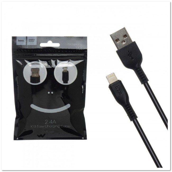 Кабель Lightning HOCO X13  2.4А (L=1М)