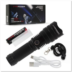 Фонарь ручной Y01 (ZOOM, 1*18650, 2000 lm, 5 режимов, 30W) Фонарь ручной Y01 (ZOOM, 1*18650, 2000 lm, 5 режимов, 30W)