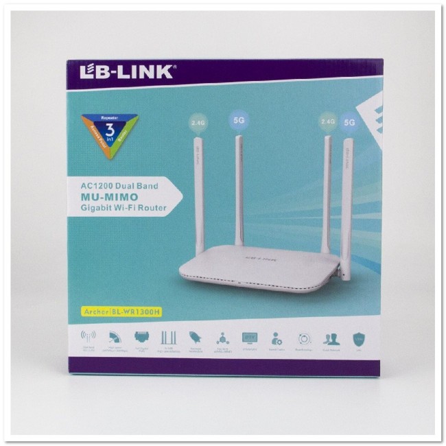 WI-FI роутер LB-Link BL-WR1300H (300 Mbps, 2.4/5 GHz, 4 порта)