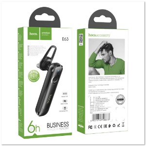 BLUETOOTH гарнитура HOCO E63 черная BLUETOOTH гарнитура HOCO E63 черная