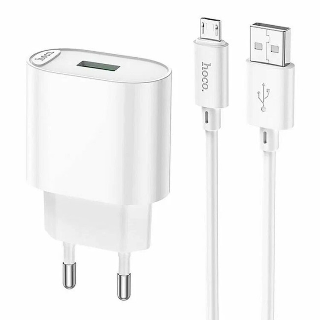 СЗУ HOCO C109A c USB + кабель Micro USB 10,5W