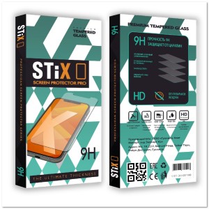 Защитное стекло STiX 10D iPhone 14 Pro BLACK