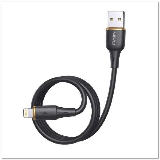 Кабель LIGHTING MIVO MX-52 (L=1M) 2.4A силиконовый