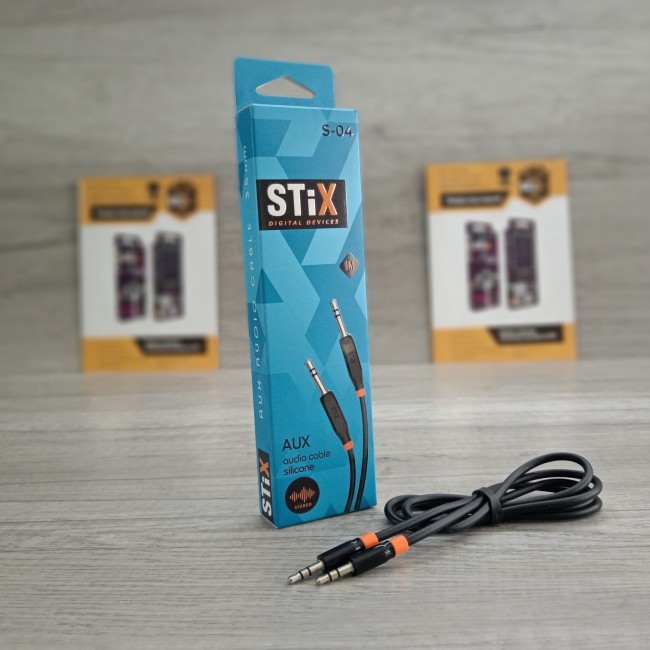 Кабель AUX STiX S-04 PREMIUM силиконовый 1 метр Кабель AUX STiX S-04 PREMIUM силиконовый 1 метр