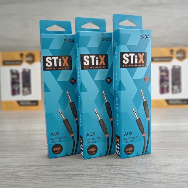Кабель AUX STiX S-04 PREMIUM силиконовый 1 метр Кабель AUX STiX S-04 PREMIUM силиконовый 1 метр